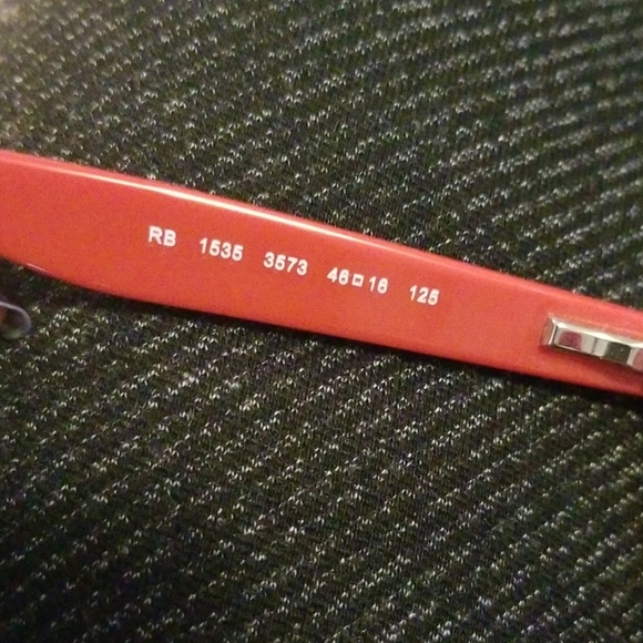 Kids red Ray Ban glasses